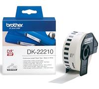 Carta Continua per Stampanti Brother DK-22210 Bianco 29 mm x 30,48 m Nero Nero/Bianco (3 Unit?)