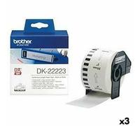 Carta Continua per Stampanti Brother DK-22223 Bianco 50 mm x 30,48 m Nero [3