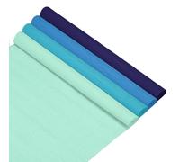 Carta Crespa 4 Pezzi [Azzurro, Celeste, Blu Lago, Blu Scuro] per Decorazioni