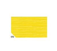 Carta crespa - 50 x 250 cm - 48 gr - giallo 570 - Rex Sadoch - conf. 10 rotoli