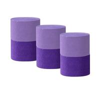 Carta crespa 6 rotoli da 150 m, set di carta crespa viola, carta crespa per decorazioni di feste, decorazioni di compleanno, decorazioni per matrimoni (4,5 cm x 25 m/rotolo)