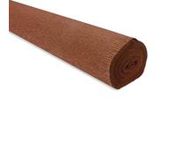 Carta crespa rotolo 50 cm x 2,5 m di alta qualita italiana per lavori in carta Dark Brown (568)