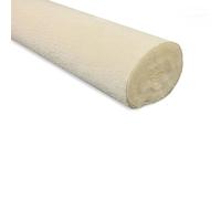 Carta crespa rotolo 50 cm x 2,5 m di alta qualita italiana per lavori in carta (tutti i colori) Ivory 603