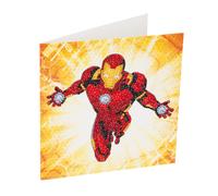 Carta Crystal Art a diamanter - Ironman - 18 x 18 cm