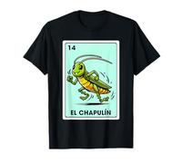Carta da Bingo Messicana Spagnola Messicana Grasshopper El Chapulin Maglietta