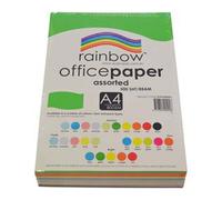 Carta da copia A4 arcobaleno da 80 g/m², 100 pezzi, qualità versatile, colorata