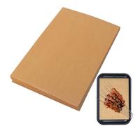 Carta da forno in pergamena, 100 pezzi, 23 x 33 cm, impermeabile, antiaderente, quadrata, non sbiancata, per la cottura, per hamburger, cottura