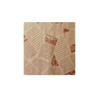 Carta da gastronomia Carta antiolio for avvolgere hamburger, pane, cibo fritto, sandwich, friggitrice, carta da forno ad aria, accessori for piatti(Brown 25cm,100pcs)