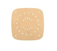 Carta da gastronomia Tappetino da forno perforato quadrato for friggitrice ad aria, carta da forno antiaderente senza olio for friggitrici, forni a microonde, vaporiere(20CM 200PCS)