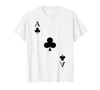 Carta da gioco Asso di fiori Carnevale Costume Poker Maglietta