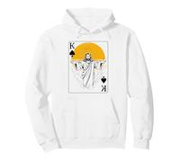 Carta da Gioco Gesù Re di Picche Fede Cristiana Felpa con Cappuccio