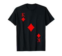 Carta da gioco Quadri Re Carnevale Costume Poker Maglietta