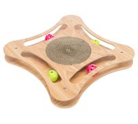 Carta da grattare con telaio in legno 35 × 4 × 35 cm