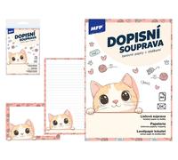 Carta da lettere colorata LUX con motivo Gatto
