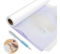 Carta da lucido, 31 cm x 46 m Rotolo di Carta Trasparente da Disegno, Carta da Disegno con Coltello a Penna, Carta Trasparente Tracing Paper per Schizzi, Architettura, Disegno