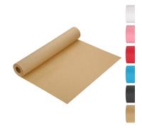 Carta da pacco kraft, 787''x17.3'' con film termoretraibile, marrone scuro per