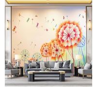 Carta Da Parati 200 x 140 cm Carta Da Parati Per Camera - Elegante Dente di leone Semi Volante Progettazione del modello - Colorato Da Letto Parete Non Tessuto Stampa Decorazione Murale