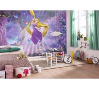 Carta Da Parati 368X254Cm Rapunzel Innamorata Murale Gigante Poster Disney Viola