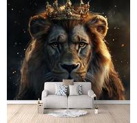 carta da parati 3d 250x180cm Corona Del Leone carta da parati geometrica Decorazione murale 3D su tela pittorica senza giunture, ideale per soggiorno o parete dietro TV EB24-8484