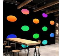 carta da parati 3d 500x280cm Geometria Dei Punti Colorati carta da parati cucina Arte murale su tela 3D senza giunture visibili, perfetta per la parete della camera matrimoniale EB24-862