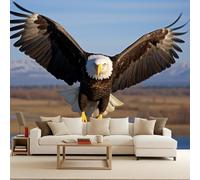 Carta da Parati 3D Aquila Calva Cielo Canyon In Volo Murales 250x175 cm Tessuto Non Tessuto Fotomurale, Moderna Carta Parati Camera da Letto Opaco Wallpaper Per Soggiorno Camera Ragazzi Sala Ufficio
