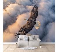Carta da parati 3D Aquila Carta da Parati Camera da Letto Aquila Degli Animali Naturali Del Cielo Fotomurali in TNT Decorazione da Muro Poster Giganti da Parete Soggiorno Camera Murale 150x105 cm