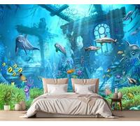 Carta Da Parati 3D Architettura Del Mondo Sottomarino 400x280cm Fotomurali Decorazione Muro Poster Gigante Design Murali -ZXCHEE-MZ02420
