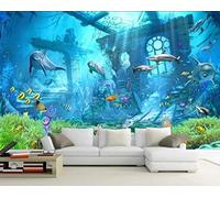Carta Da Parati 3D Architettura Del Mondo Sottomarino Fotomurali Murale Decorazione Sfondo Custom Wallpaper -songqians-01188-430cmx300cm