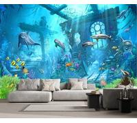 Carta Da Parati 3D Architettura Del Mondo Sottomarino Fotomurali Murale Decorazione Sfondo Custom Wallpaper -songqians-07378-400cmx260cm