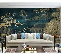 Carta Da Parati 3D Architettura Di Montagne E Boschi Di Prune 450x300cm Fotomurali Poster Gigante Design Murale Decorazione -MIWEI Wallpaper-ZXY-27342