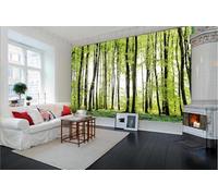 Carta Da Parati 3D Boschi Boschi Verdi Montagne Fotomurali Murale Decorazione Sfondo Custom Wallpaper -songqians-20732-350cmx250cm