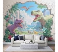 Carta da parati 3D con animali preistorici e dinosauri, 250 x 175 cm, decorazione da parete in tessuto non tessuto, per soggiorno, camera da letto, cameretta dei bambini, sfondo TV