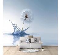 Carta da Parati 3D Dente Di Leone Schizzo D'Acqua 200x140 cm Murale Poster Grande, Carta Parati Fotomurale Stampata 3D per Soggiorno, Camera Letto, Sala Pranzo