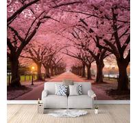 Carta da Parati 3D Effetto Albero Amore Carta Parati Fiori Piante Fotomurale Tessuto non Tessuto Nessun Supporto Adesivo Resistente Impermeabile Facile da Pulire Adatto per Caffè Ufficio 250x175 cm