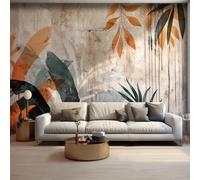 Carta Da Parati 3D Foglie Di Piante Astratte Carta Da Parati Fotografica 3D,Murale,Soggiorno,Camera Da Letto,Sfondo Da Soffitto,Decorazione,Dipinto 250x175cm
