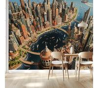 Carta Da Parati 3d Fotomurale Città di Venezia Murali Per Soggiorno Divano Tv Hotel A Tema Corridoio Di Lusso Sfondo Dipinto Murale 300cm (L) X210cm (A)118 x 82 inch