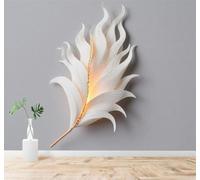 Carta Da Parati 3D Minimalista Tridimensionale Creativo Piume Bianche | Adesivi Decorativi di Alta Gamma Adatti a Ristoranti Divani Soggiorni Camere TV da Letto e Tutte le Pareti Fondo-350cm×256cm
