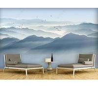 Carta Da Parati 3D Montagna E Acqua Nube Uccello Nebbia 310x250cm Fotomurali Poster Gigante Design Murale Decorazione -MIWEI Wallpaper-ZXY-17582