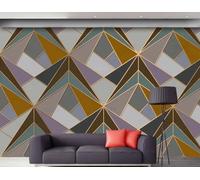 Carta da parati 3D murale sfondo geometrico in marmo parete soggiorno camera da letto modello triangolo carta da parati, 3D, 250x175cm