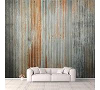 Carta da parati 3D Old Zinc Texture Rusty su superficie metallica zincata autoadesiva camera da letto soggiorno dormitorio decorazione murale bastone e sfondo buccia parete soffitto armadio adesivo