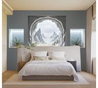 Carta da Parati 3D Paesaggio Desertico Da Sogno Archi Di Pietra Catene | Texture Decorative e Lussuose Ideali per Uffici Zone Studio Abitazioni Camere da Letto Soggiorni Pareti D'effetto-430cm×300cm