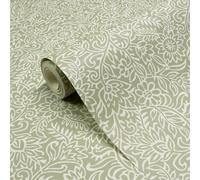 Carta Da Parati A MotivI Verde Salvia Ruskin Floral Trail Grandeco A82302 Liscia
