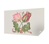 Carta da Parati Adesiva 416x254 cm Antimacchia Autoadesiva Stampa di Alta Qualità per Soggiorno e Camera da letto Decorazione della Parete Montaggio Murale - Bellezza dei tulipani