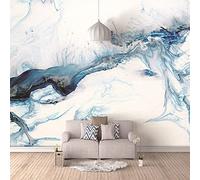 Carta Da Parati Adesiva Muro,Moderno Creativo Blu Astratto Inchiostro Stampa Semplice Grande Carta Da Parati Autoadesiva Buccia E Bastone Carta Di Contatto Staccabile Vinile Murale Adatto Per Mobili