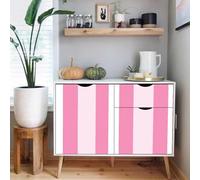 carta da parati antimuffa 44 X100Lcm Trama A Strisce Verticali Rosa carta da parati anti umidità Stile moderno e pulito per ambienti domestici o professionali, senza forature né attrezzi Z260149