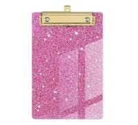 Carta da parati - Appunti glitter portatile | Clipboard in acrilico lucido formato carattere, elegante luce portatile a basso profilo a basso profilo con clip in oro per malati