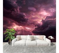 Carta Da Parati Artistico Fotomurale Modello di Fulmine Fantasy Poster Gigante Da Parete Per Camera Da Letto, Soggiorno,Corridoio Rosa Decorazione D'interni Murale 200x140 cm