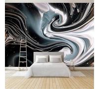 Carta da Parati Astratto Vortice Texture Marmo Linee Fluide, Tessuto non Tessuto (TNT) 200 x 140 cm per Pareti Soggiorno Cucina camera da letto bambini, Poster Fotografici decorazione della parete