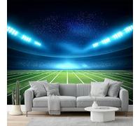 Carta da parati Atmosfera notturna da scena sportiva moderna Murale alla moda Decorazione da Muro 350 x 256 cm MuraleModerne Decorazione Soggiorno Camera De Letto Sala Ufficio Blu Verde