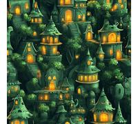 Carta da Parati Autoadesiva Effetto Castello Di Halloween Adesivo Murale in Plastica Impermeabile Zucca Magia Carta a Contatto da Staccare e Attaccare Rotolo di Pellicola Rimovibile 44x200 cm